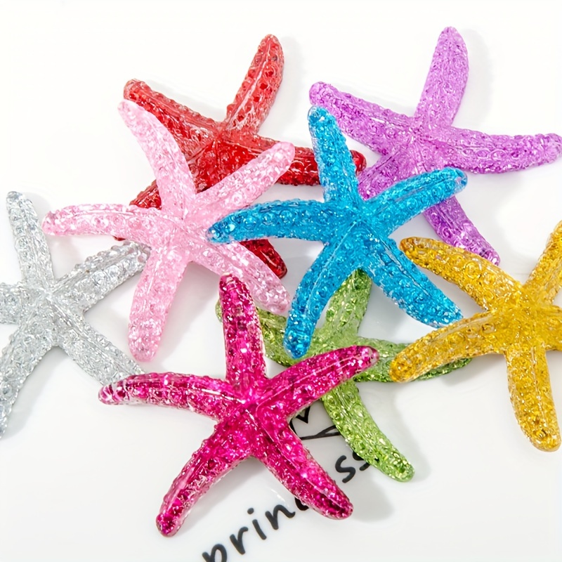 Aquarium Innovative Marine - 10Pcs 1.57 Inch Resin Starfish, Mini