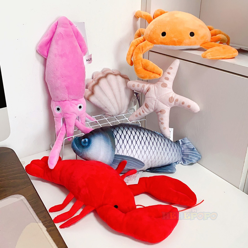 Aquarium Marine Park - Simulation Lobster Stuffed Animal Toy Squid