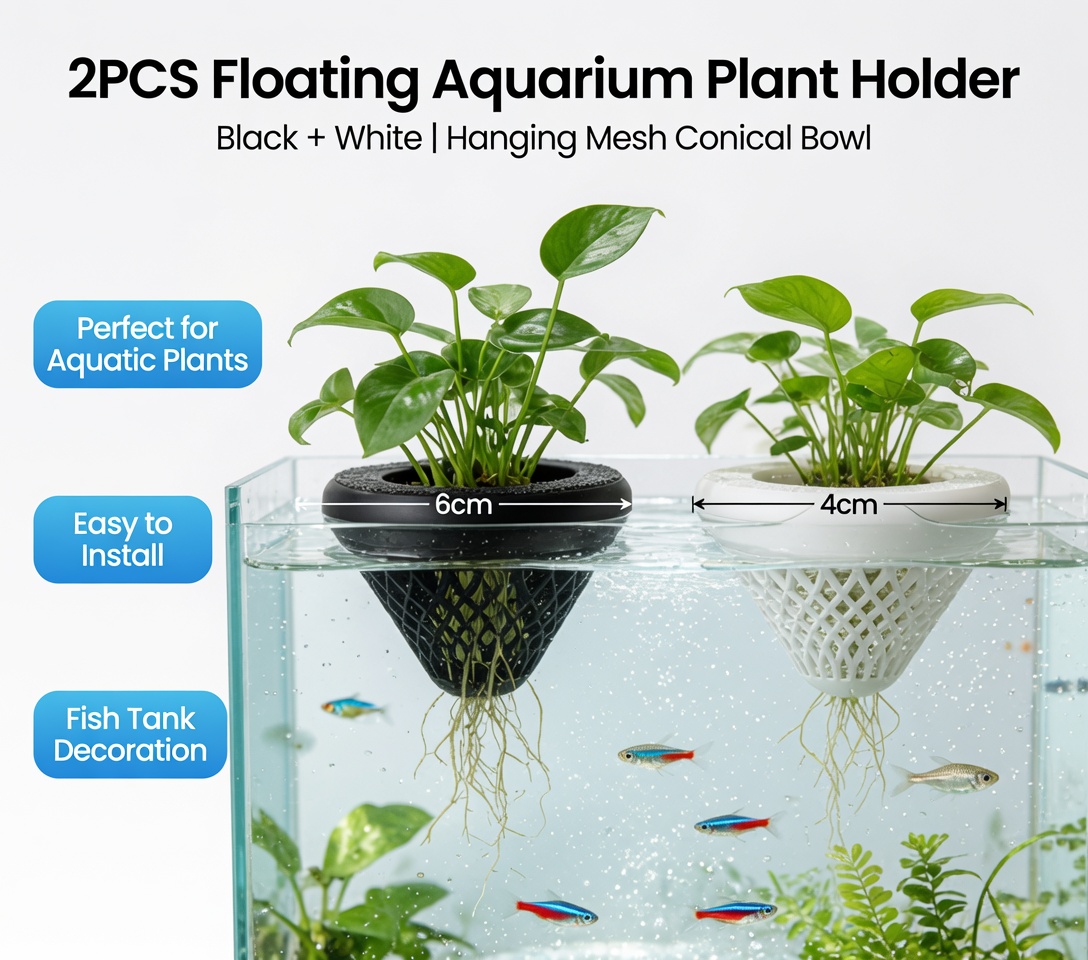 2PCS Floating Aquarium Plant H - Aquarium Innovative Marine 评论和价格