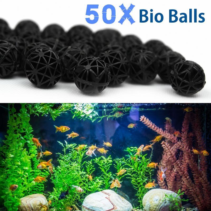 50Pcs 16mm Aquarium Bio Filter - Marine Aquarium Filter Media 评论和价格