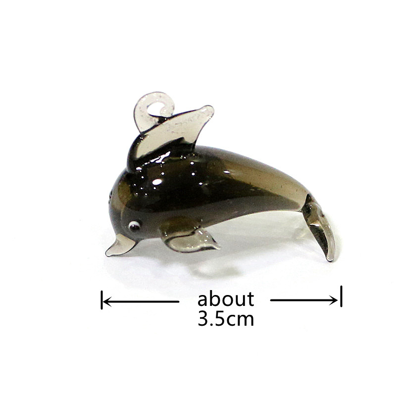 Cute Dolphin Charm Glass Penda - Marine Aquarium Design 评论和价格