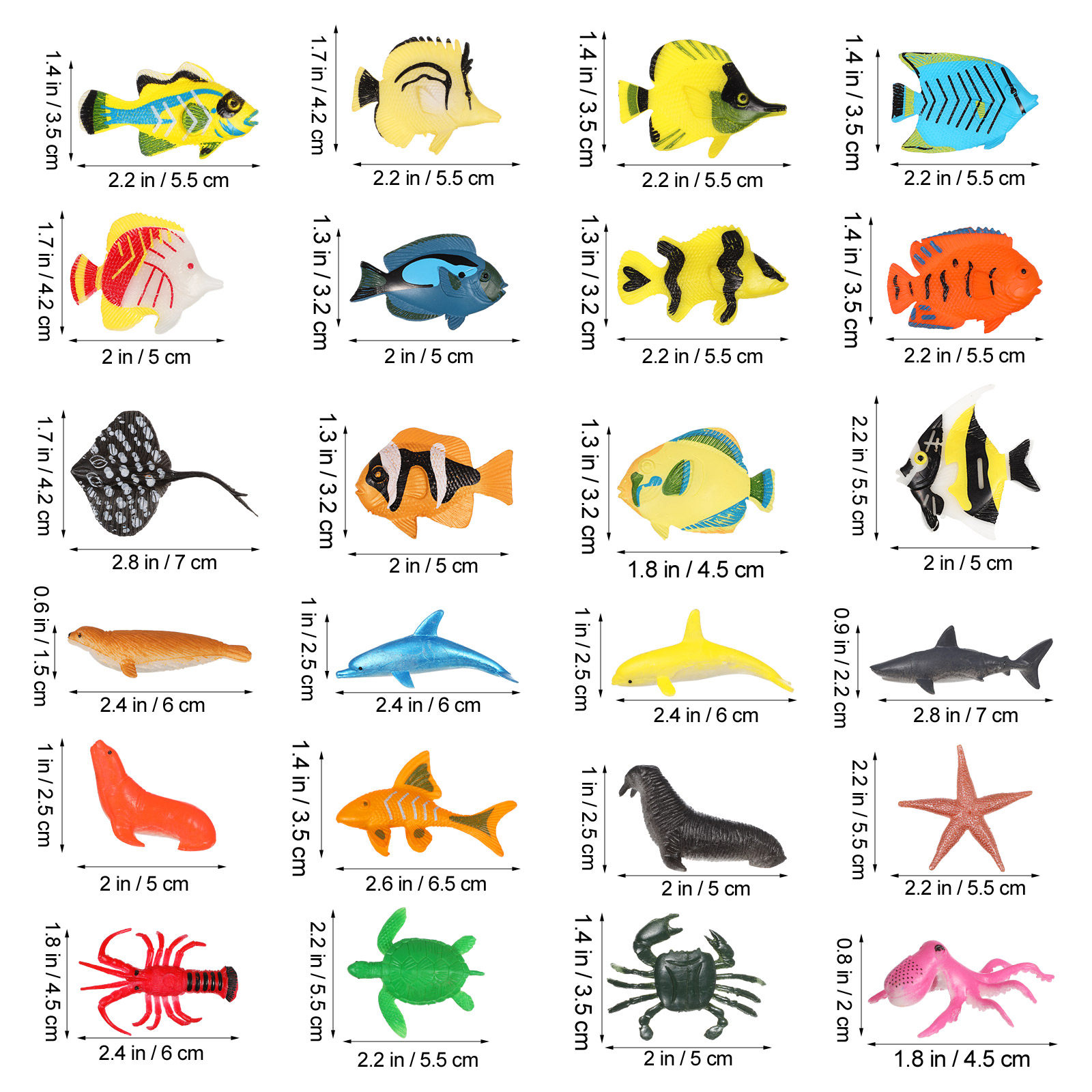 1Set Tropical Fish Figurines A - Marine Aquarium Live 评论和价格