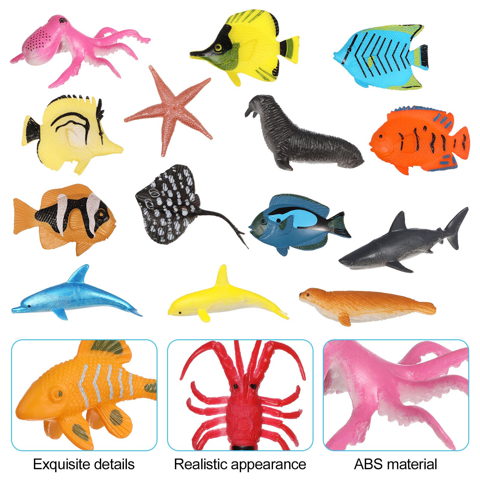 1Set Tropical Fish Figurines A - Marine Aquarium Live 评论和价格