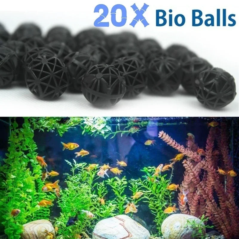 20Pcs 16mm Aquarium Bio Balls  - Marine Aquarium Filter Media 评论和价格
