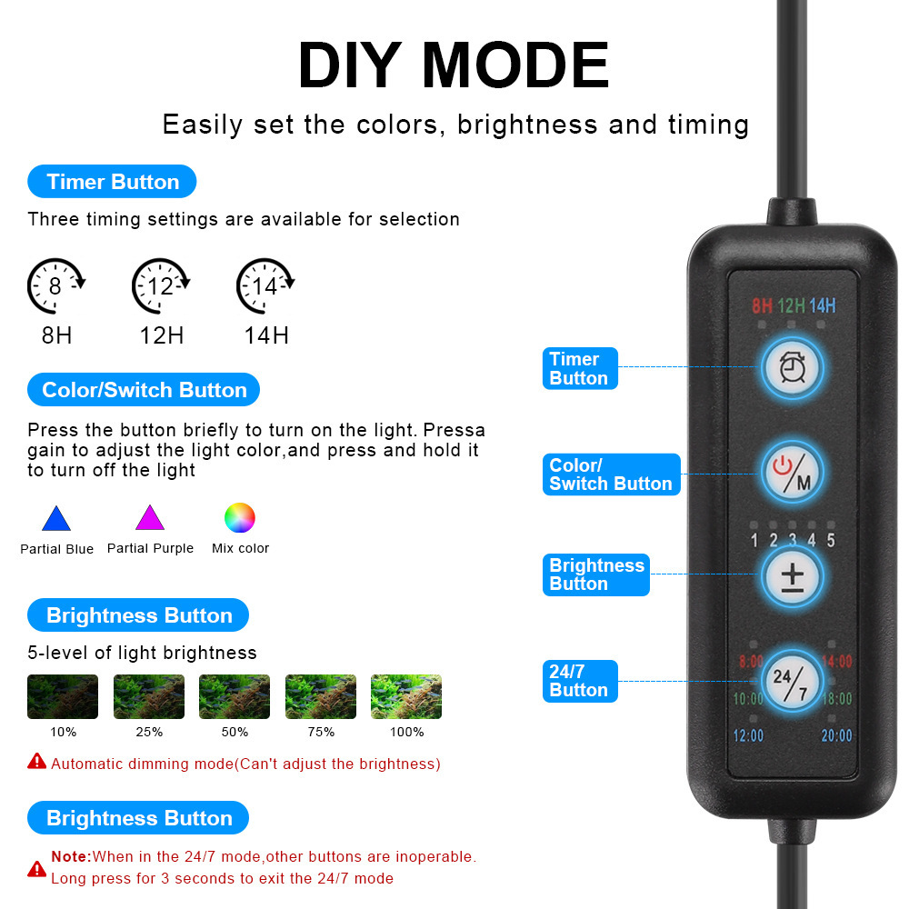 LED Aquarium Light Full Spectr - Marine Aquarium Reef 评论和价格